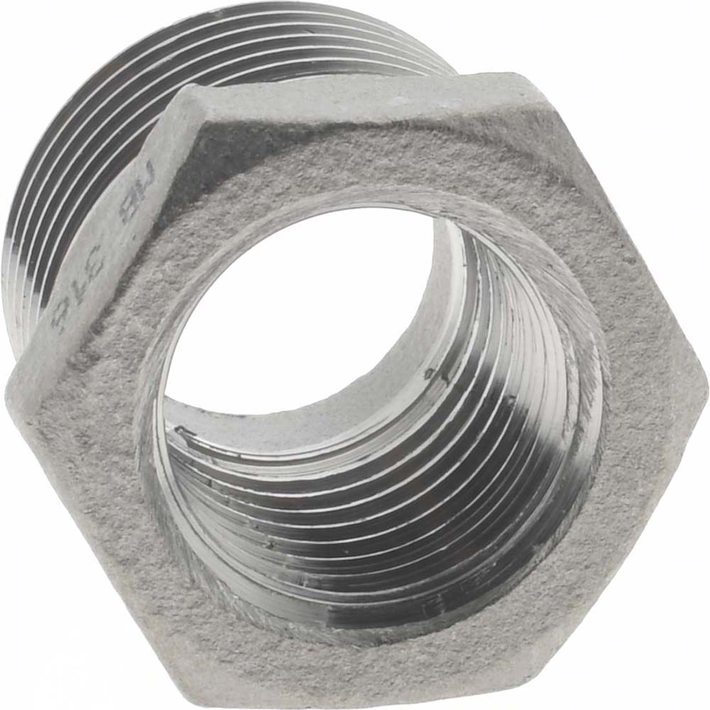 Merit Brass Pipe Bushing: 3/8 x 1/4", 316 Stainless Steel - K614-0604