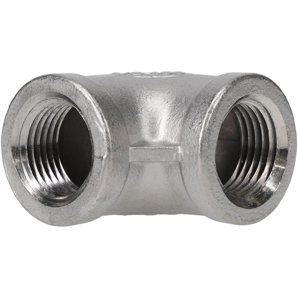 Merit Brass Pipe 90 deg Elbow: 1/2", 304 Stainless Steel - SW3401D-08