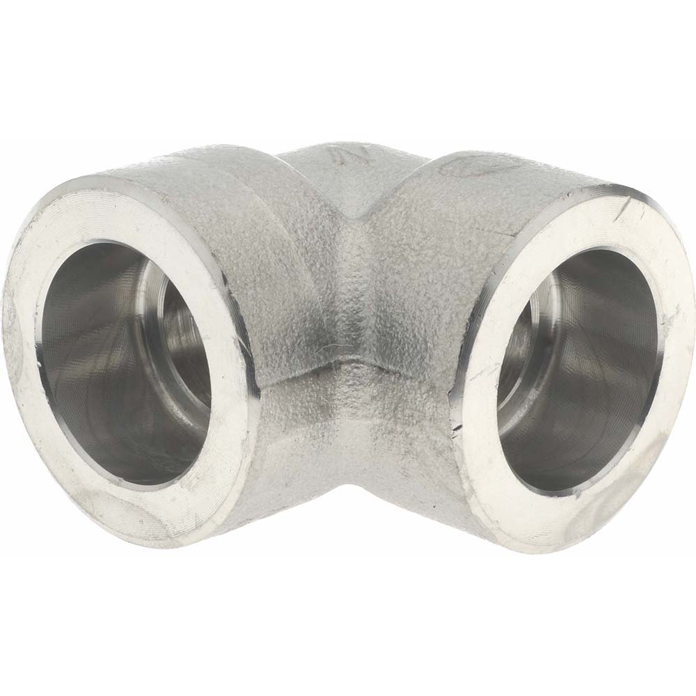 Merit Brass Pipe 90 deg Elbow: 1/2", 304 Stainless Steel - SW3401D-08