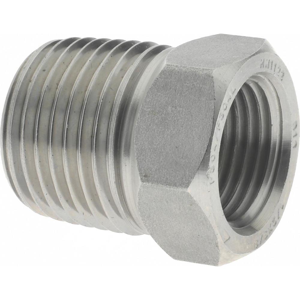 Merit Brass Pipe Bushing: 1/2 x 3/8", 304 Stainless Steel - K414-0806