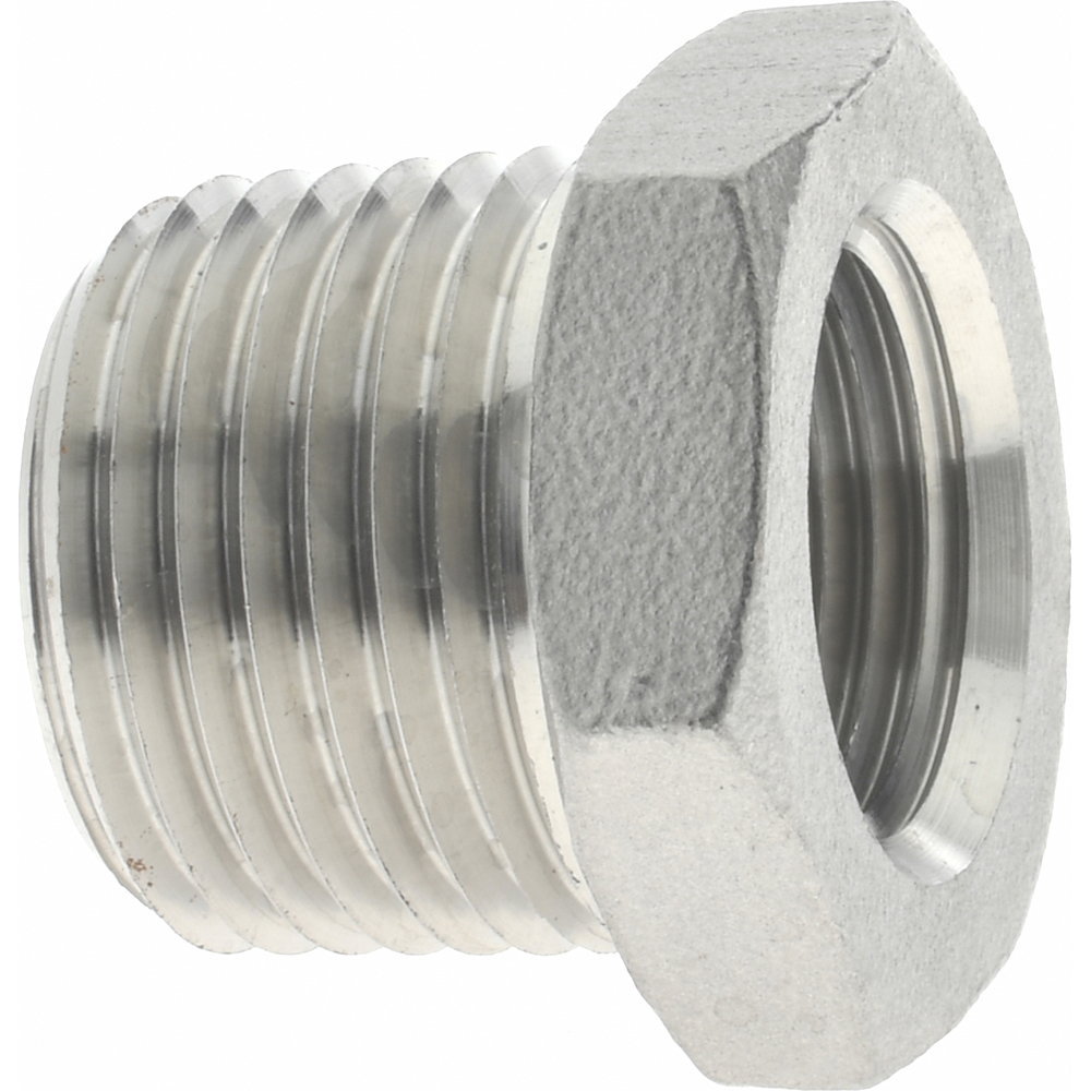 Merit Brass Pipe Bushing: 1/2 x 3/8", 304 Stainless Steel - K414-0806