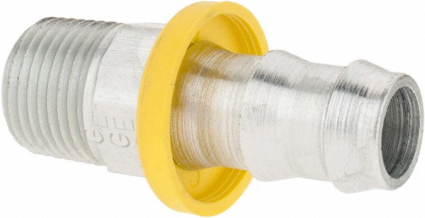 Parker Hydraulic Hose Male NPTF Pipe Rigid Fitting: 0.25" ID, 4 mm, 1/8-27 - 30182-2-4