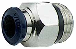 Parker Push-to-Connect Push-to-Connect Fitting: Straight, NPT, 1/4" OD - KP23859