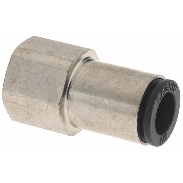 Parker Push-to-Connect Push-to-Connect Fitting: Straight, NPT, 1/4" OD - KP23859