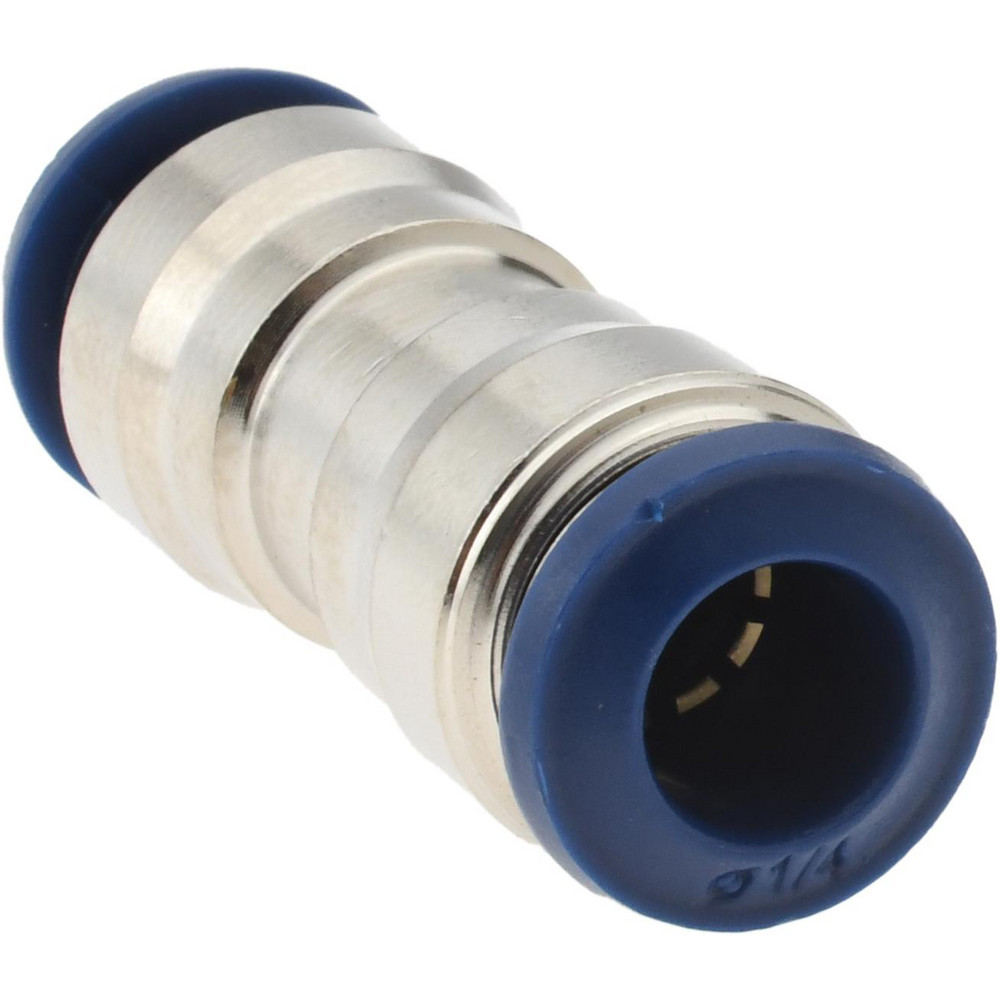 PRO-SOURCE Push-to-Connect Tube x Tube Fitting: Union, 1/4" OD - 2555801465PRO