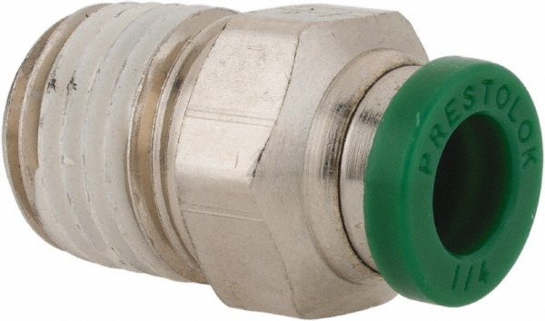 PRO-SOURCE Push-to-Connect Tube x Tube Fitting: Union, 1/4" OD - 2555801465PRO