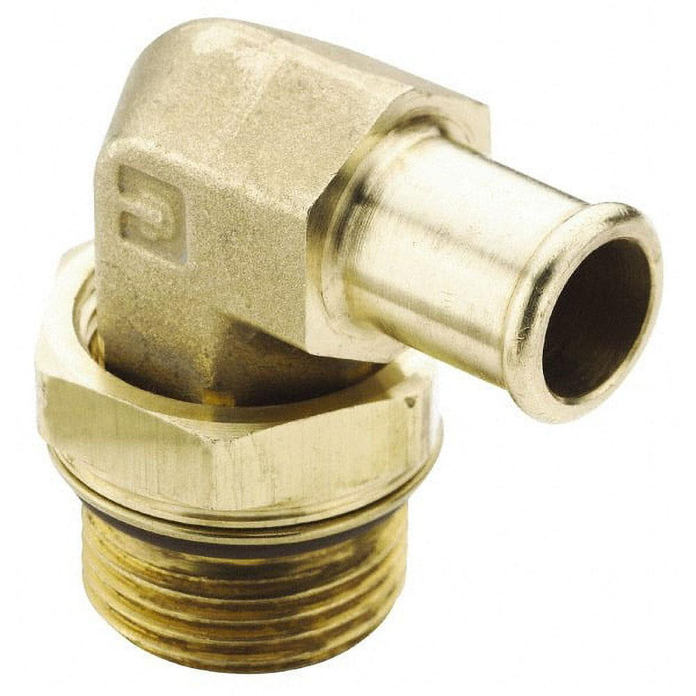 Parker Barbed Hose Fitting: M27 x 2 x 1" ID Hose, Elbow - 169HB-16-MI27