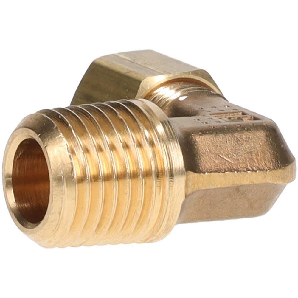 Parker Compression Tube Male Elbow: 1/4-18, 1/4" Tube OD, Compression x MNPTF - 169C-4-4