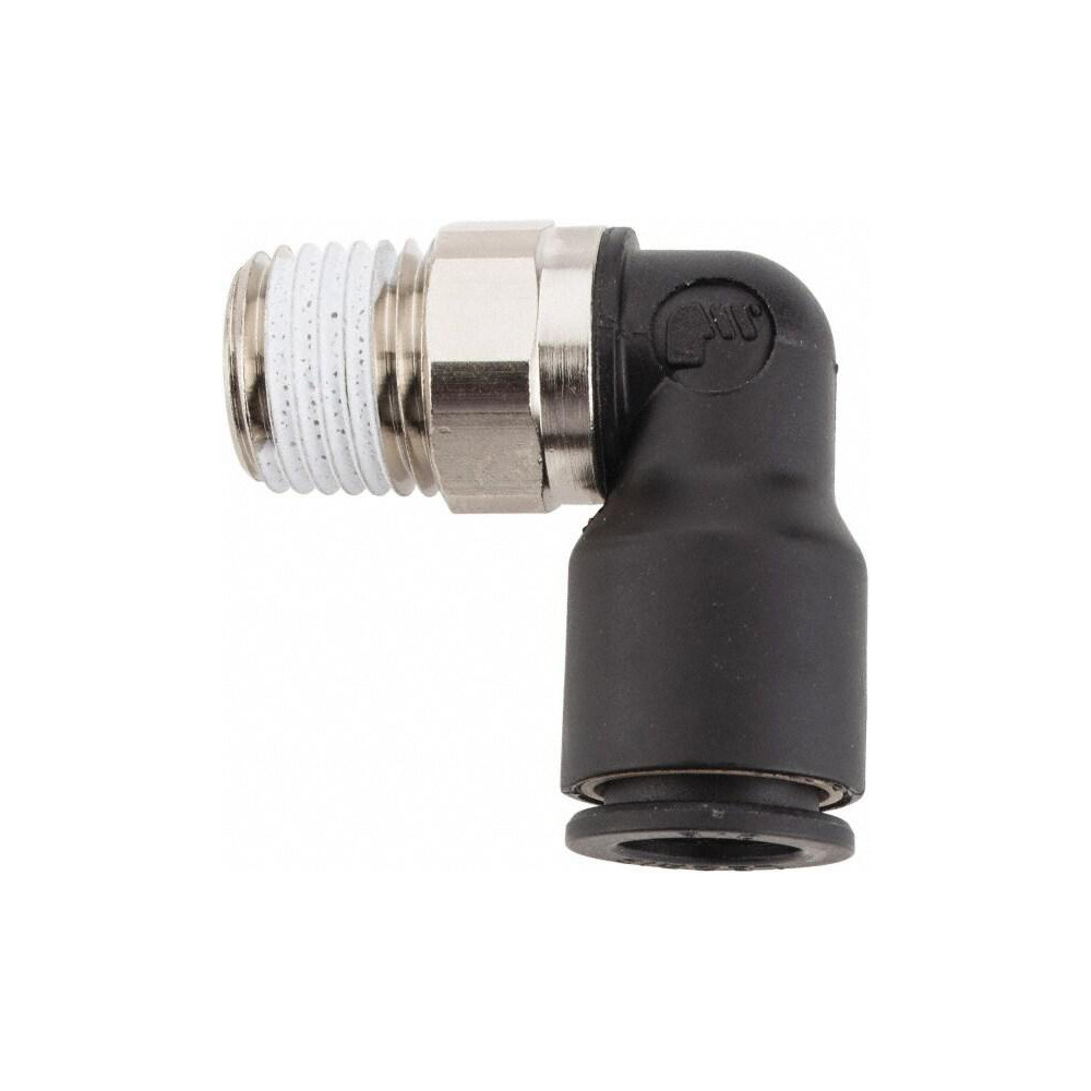 Legris Push-to-Connect Fitting: Male Elbow, NPT, 3/8" OD - 3109 60 14