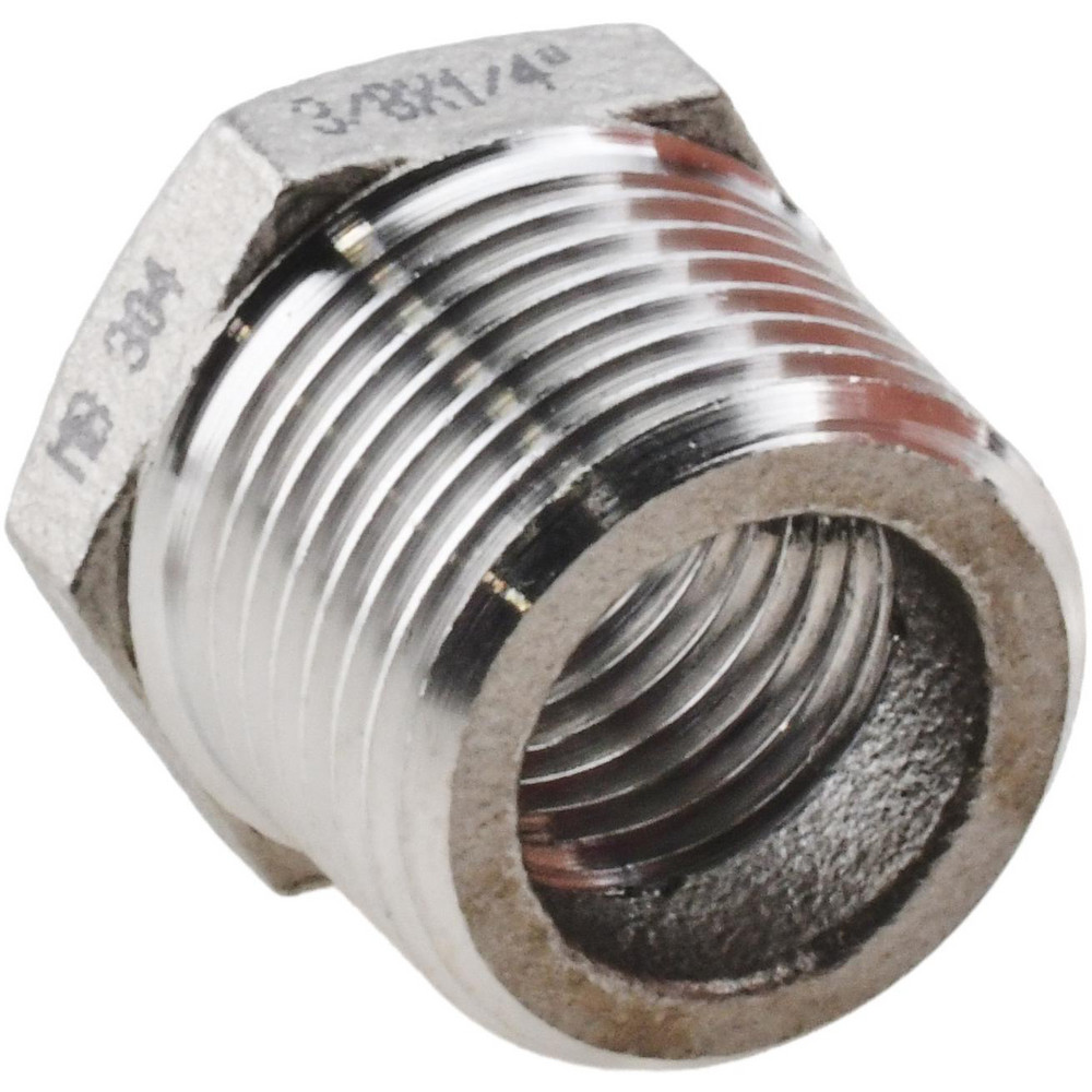 Merit Brass Pipe Bushing: 3/8 x 1/4", 304 Stainless Steel - K414-0604