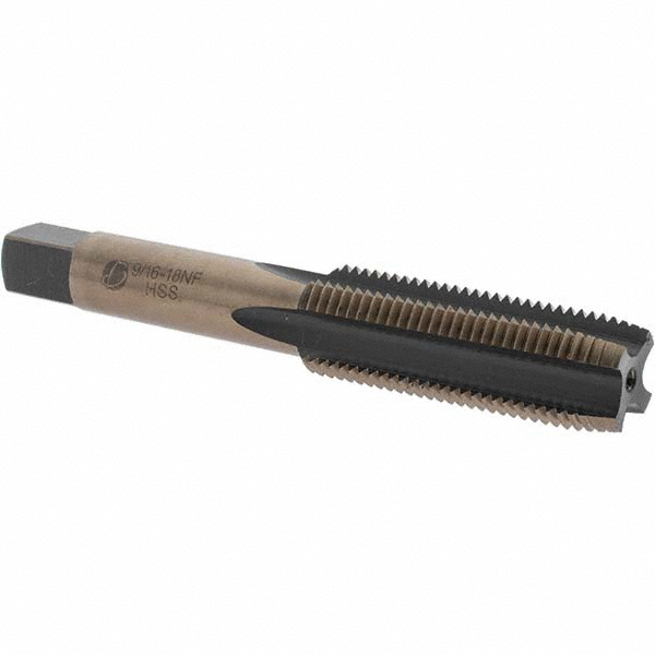 Brennan Steel Flared Tube Connector: 3/8" OD, 9/16-18 x 9/16-18 Thread, 37 deg Flared Angle - 10541