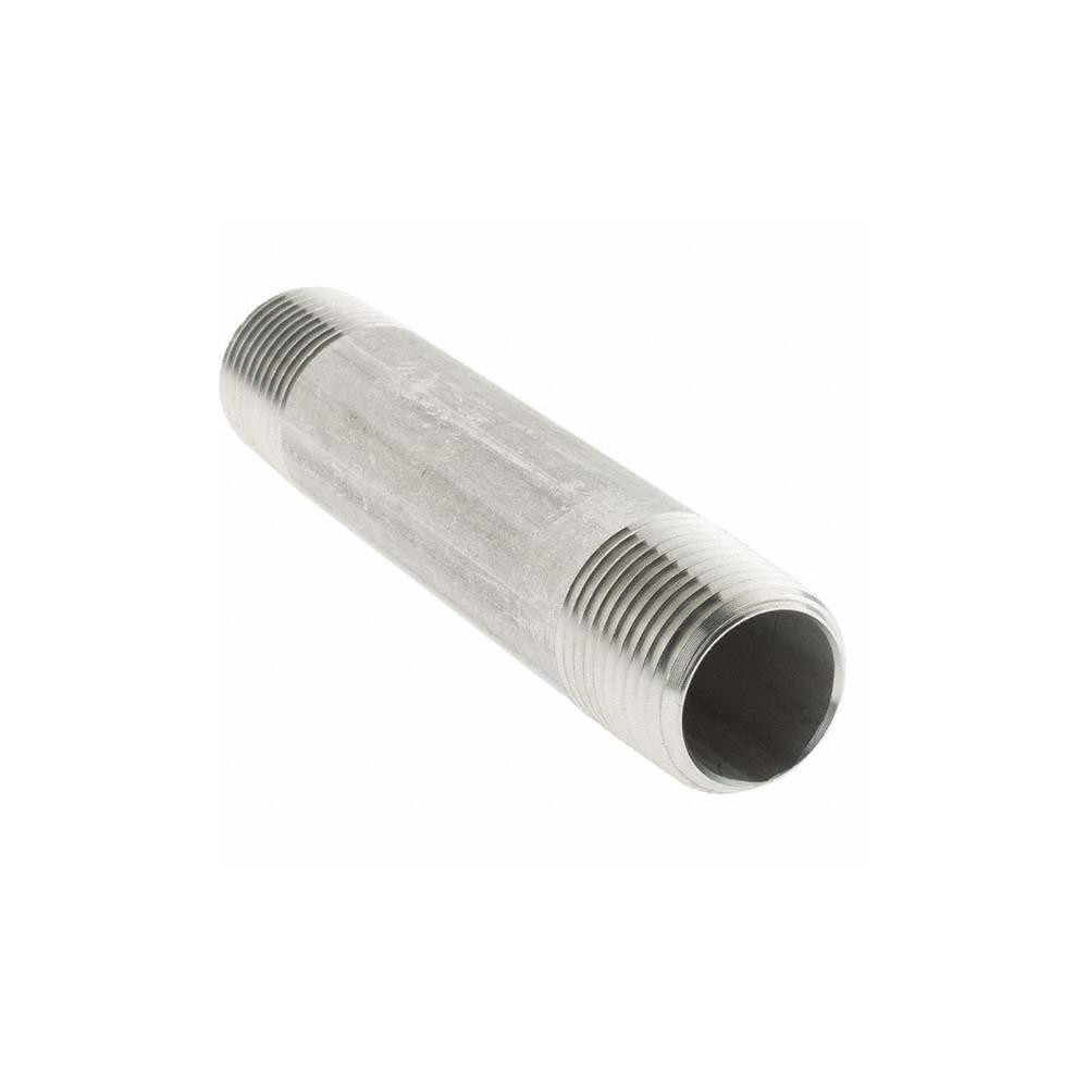 Value Collection Stainless Steel Pipe Nipple: 3/8" Pipe, Grade 316 & 316L - 6BN3/8*3