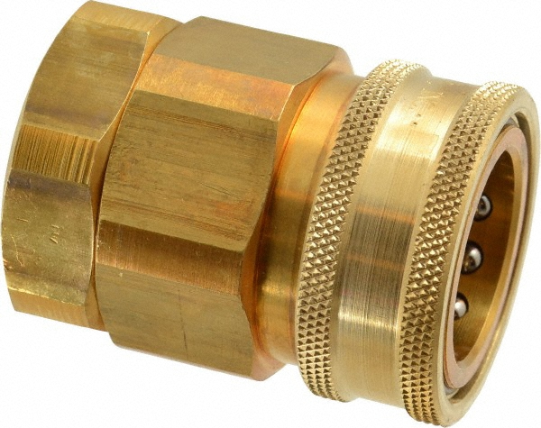 Parker Hydraulic Hose Valve Fitting: 1", 1", 1,750 psi - BVHN16-16F