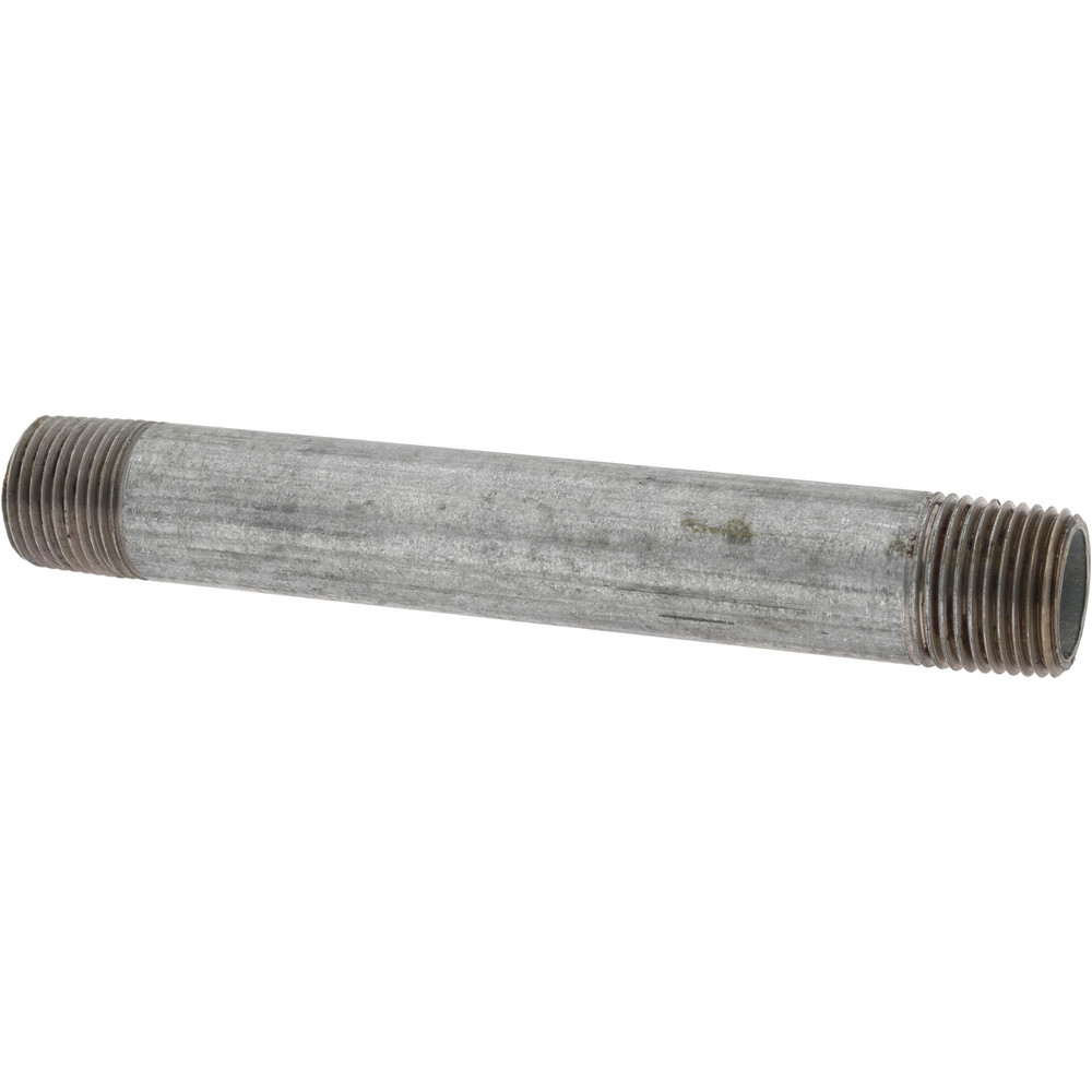B&K Mueller Galvanized Pipe Nipple: 3/8", 4-1/2" Long, Schedule 40, Steel - 562-045HC