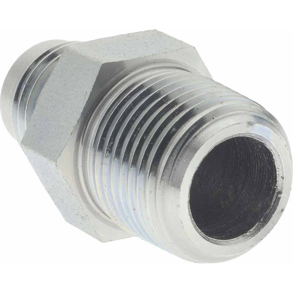 Eaton Steel Flared Tube Connector: 3/8" OD, 37 deg Flared Angle - 2021-6-6S
