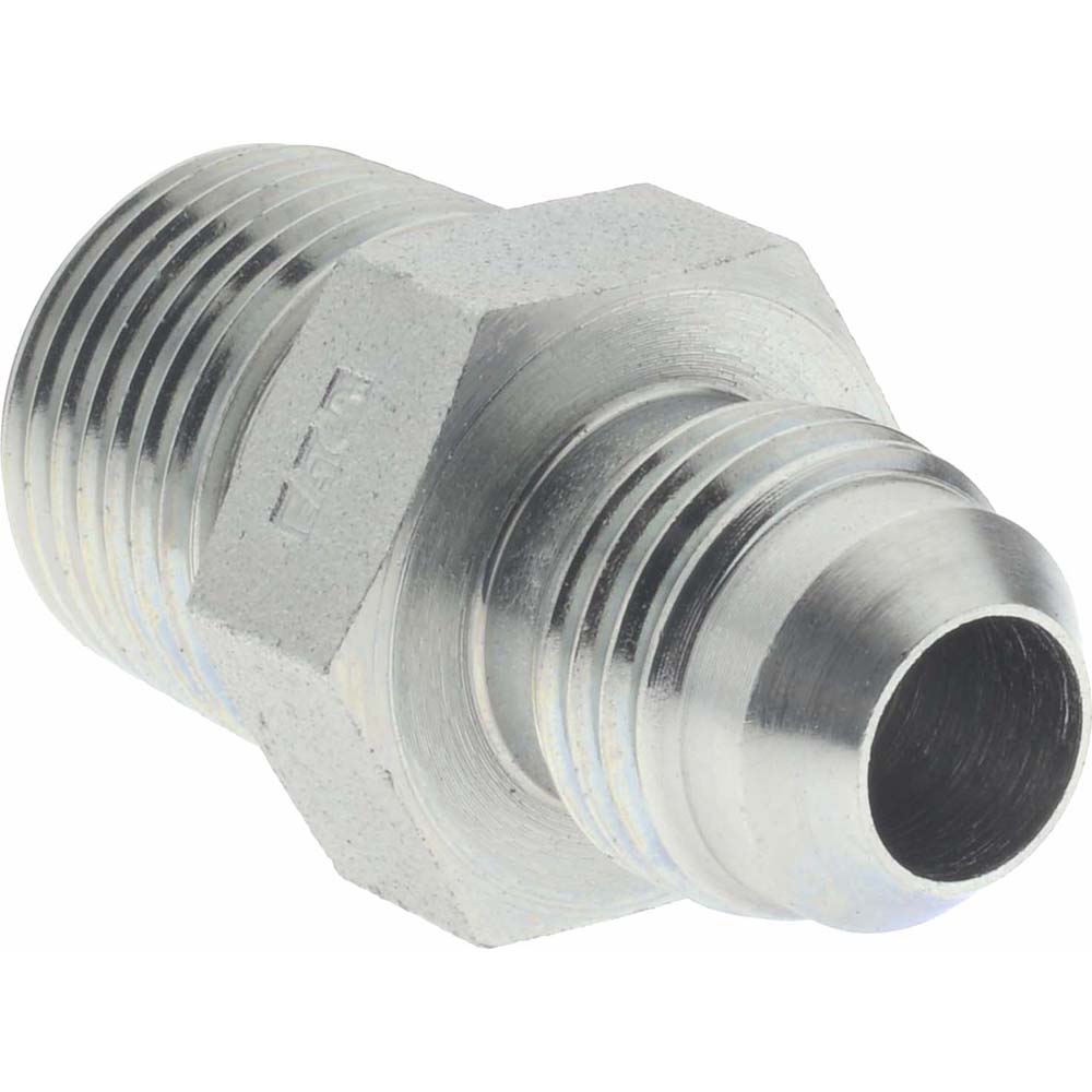 Eaton Steel Flared Tube Connector: 3/8" OD, 37 deg Flared Angle - 2021-6-6S