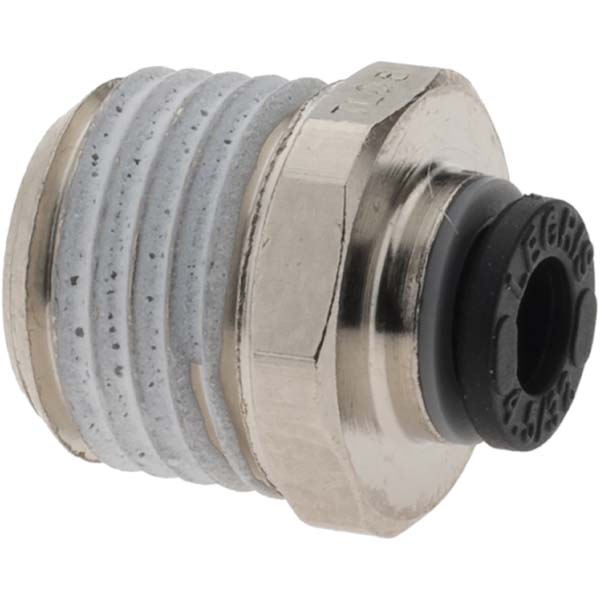 Parker Push-to-Connect Tube x Male BSPT Fitting: Connector, BSPT, 5/32" OD - KP23897
