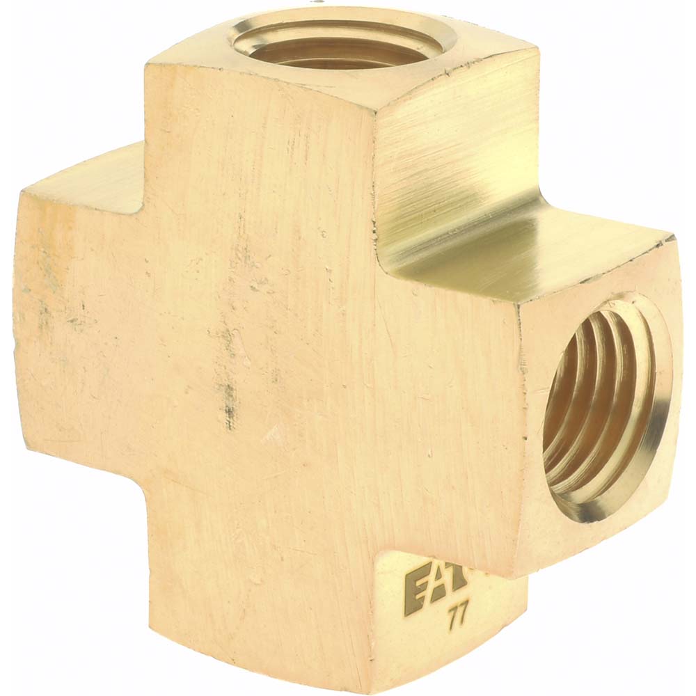 Eaton Industrial Pipe Female Cross: 1/4" Female Thread, FNPTF - 3950X4