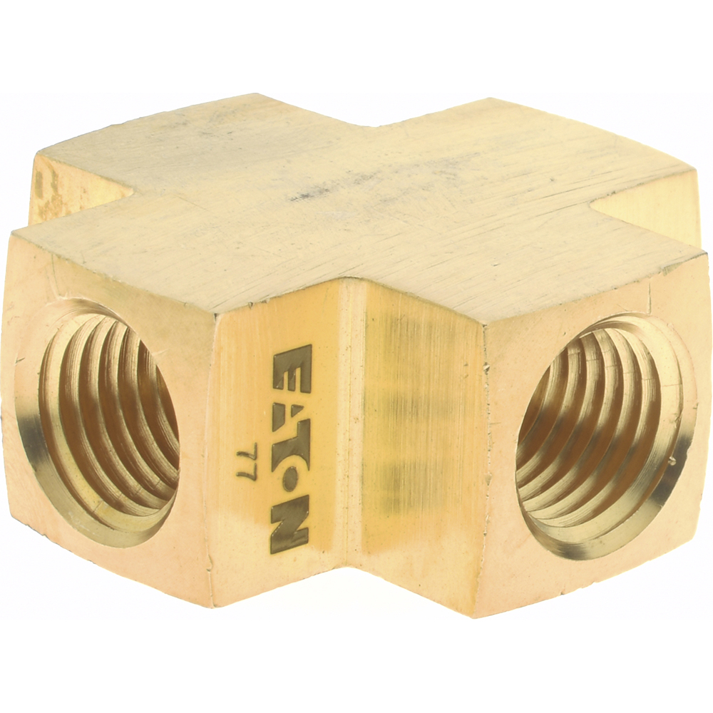 Eaton Industrial Pipe Female Cross: 1/4" Female Thread, FNPTF - 3950X4