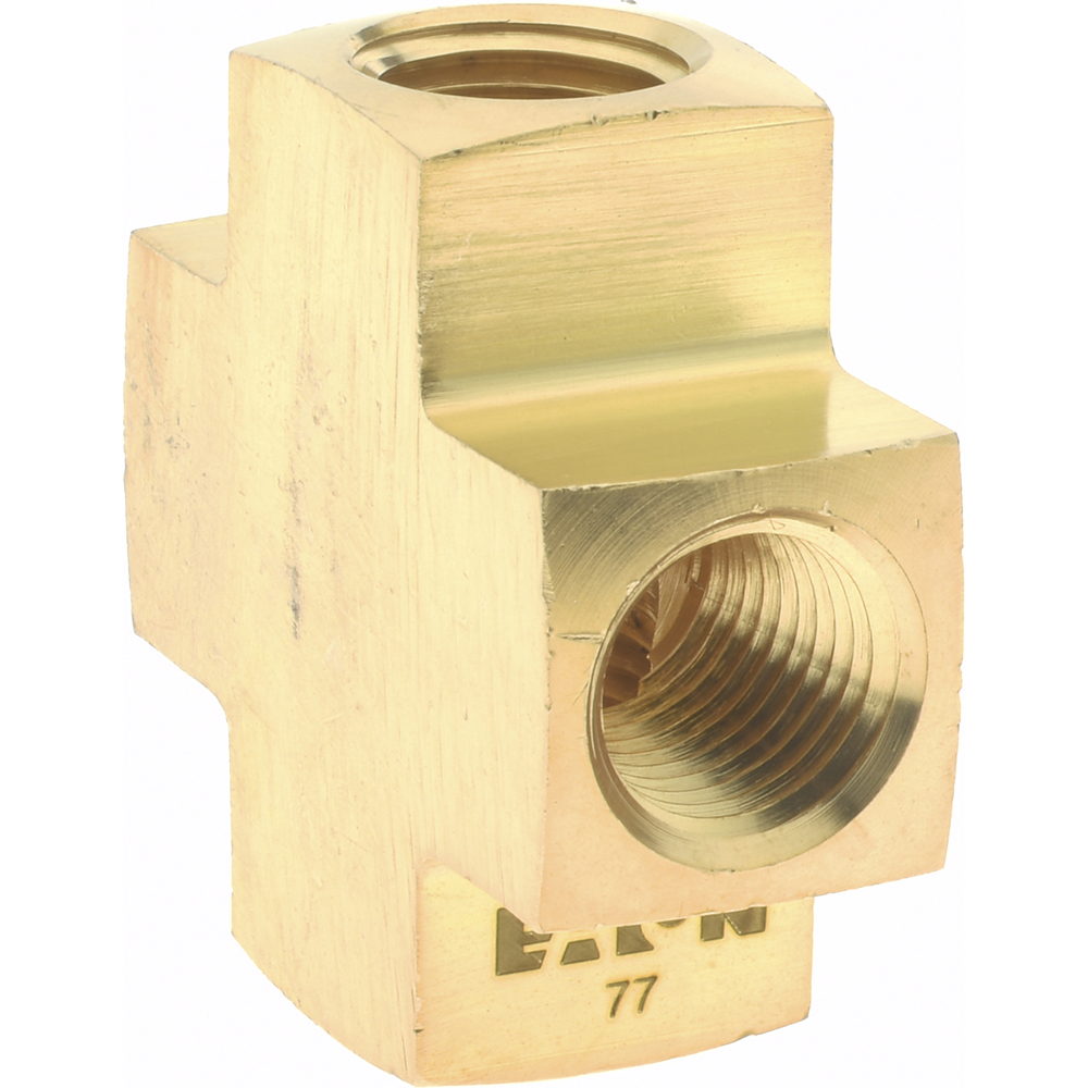 Eaton Industrial Pipe Female Cross: 1/4" Female Thread, FNPTF - 3950X4