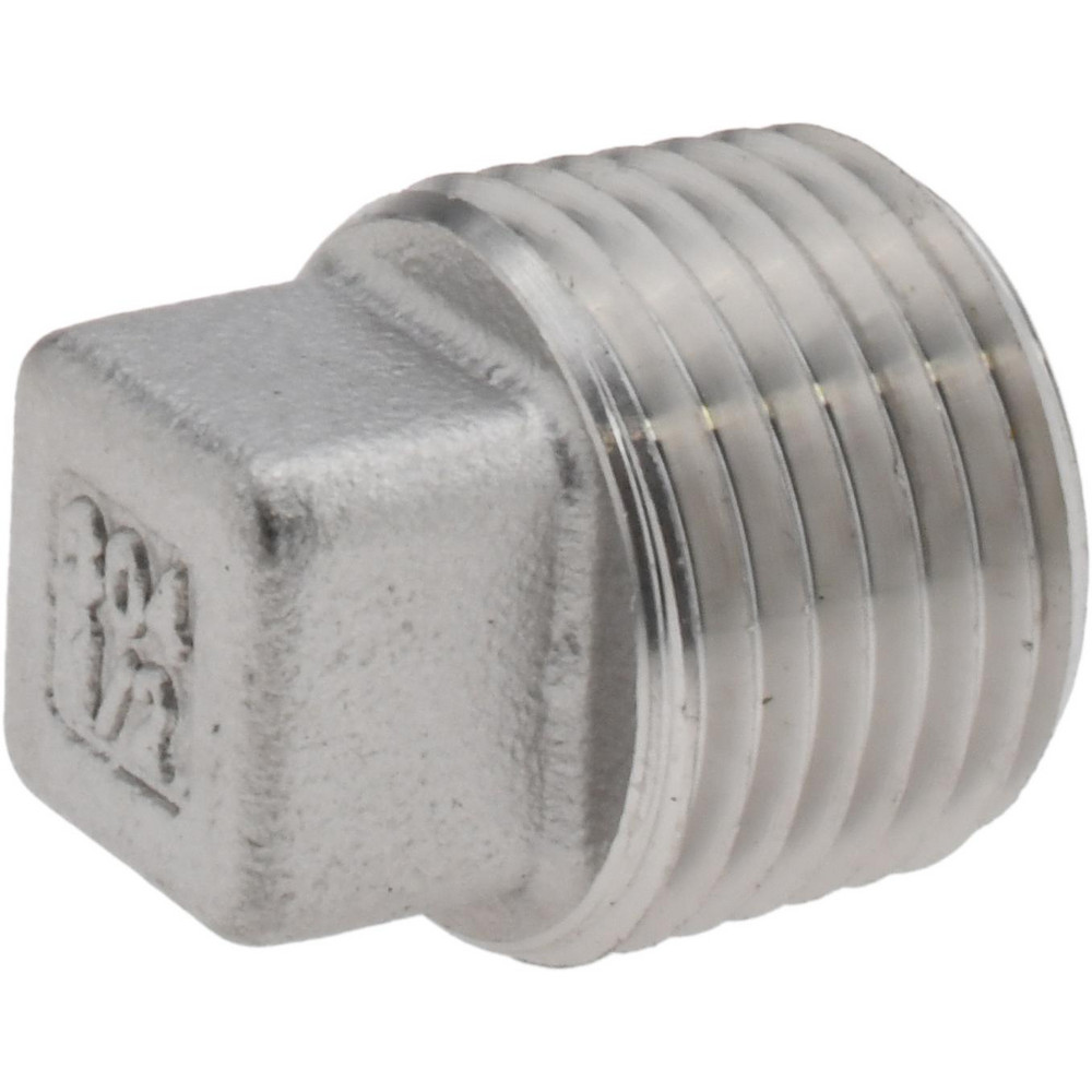 Merit Brass Pipe End Cap: 1/4", 304 Stainless Steel - K416-04