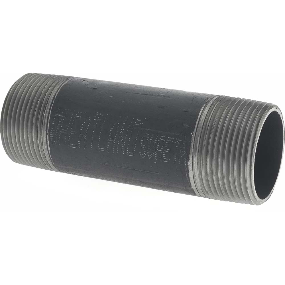 Value Collection Black Pipe Nipple: 1-1/4" Dia x 4-1/2" Long, Schedule 80 - XNB07045