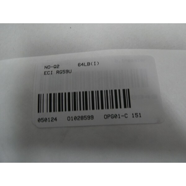 Eci DOUBLE BRD SHLD RG59U/PREC VIDEO 1C 20AWG 300M WIRE - 5992A-21