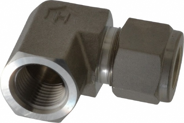 Ham-Let Compression Tube Connector: 1/2" Tube OD, Compression x FNPT - 3001803
