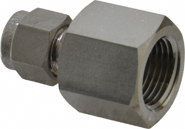 Ham-Let Compression Tube Connector: 1/2" Tube OD, Compression x FNPT - 3001803