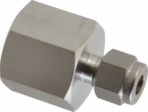 Ham-Let Compression Tube Connector: 1/2" Tube OD, Compression x FNPT - 3001803
