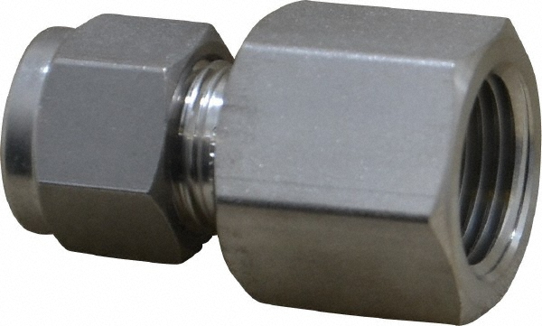 Ham-Let Compression Tube Connector: 1/2" Tube OD, Compression x FNPT - 3001803