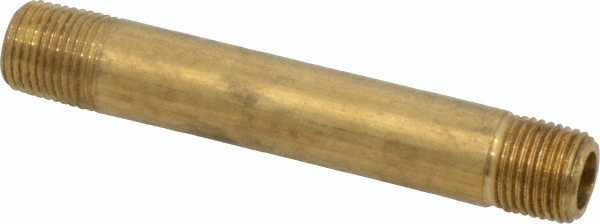 Parker Industrial Pipe Long Nipple: 1/8" Male Thread, MNPTF - 215PNL-2-25