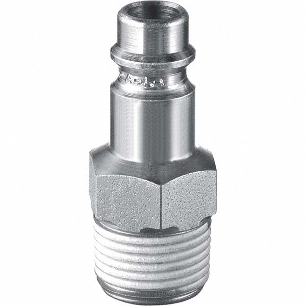 Prevost Pneumatic Hose Coupling: 1/4" Thread, 1/4" Body Dia, Tru-Flate Automotive Interchange - URC 061201
