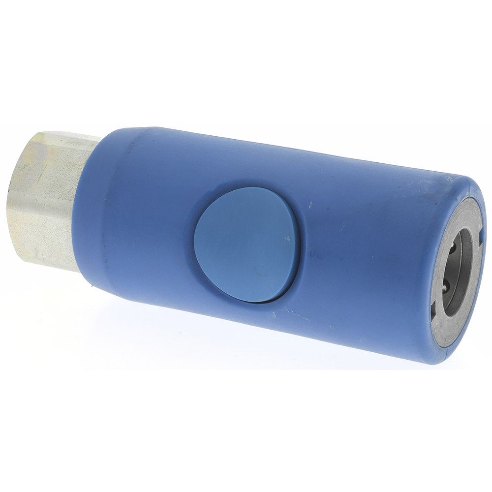 Prevost Pneumatic Hose Coupling: 1/4" Thread, 1/4" Body Dia, Tru-Flate Automotive Interchange - URC 061201