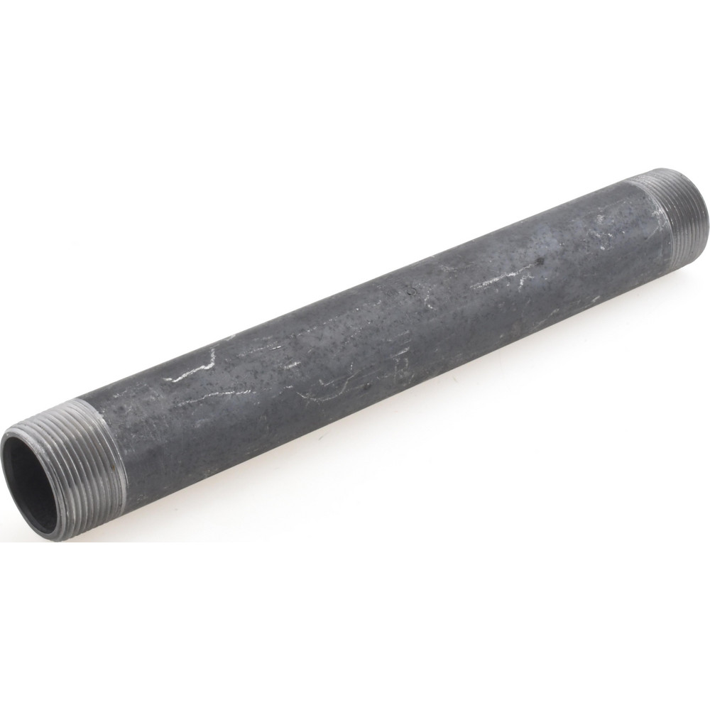 Value Collection Black Pipe Nipple: 1-1/4" Dia x 12" Long, Schedule 80 - XNB07120