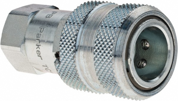Parker Hydraulic Hose Female Pipe Rigid Fitting: 3/8", 4,000 psi - H3-62