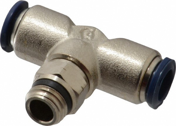 Aignep USA Push-to-Connect Tube x Universal Thread Fitting: Swivel Branch Tee, Universal, 4.00 mm OD - 50210N-4-1/8