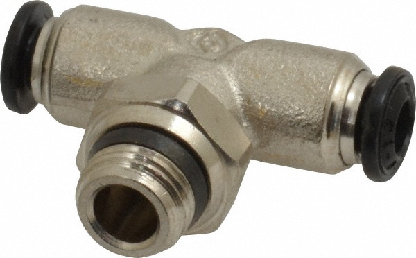 Aignep USA Push-to-Connect Tube x Universal Thread Fitting: Swivel Branch Tee, Universal, 4.00 mm OD - 50210N-4-1/8
