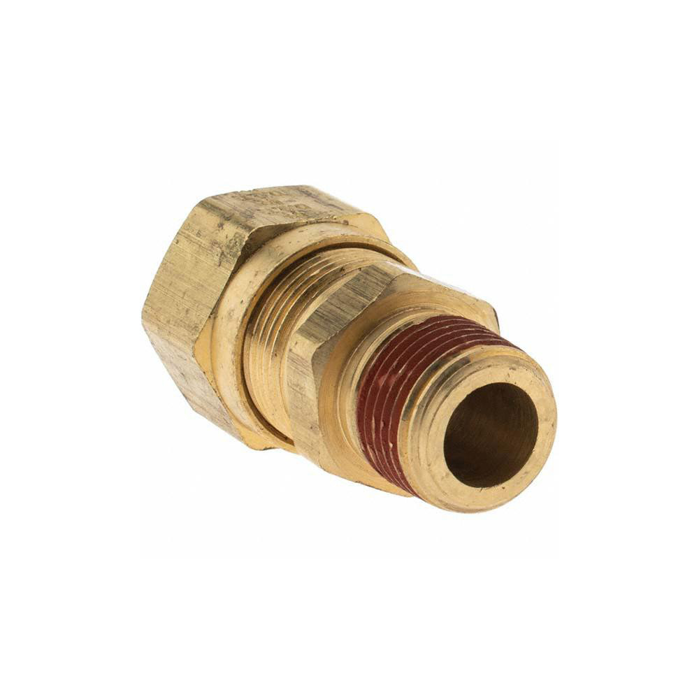 Parker Compression Tube Connector: 5/8" Tube OD, Compression x MNPT - C99895