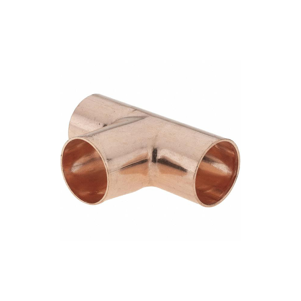 Value Collection Wrot Copper Pipe Tee: 3/4" x 3/4" x 3/4" Fitting, C x C x C - BDNA-15882