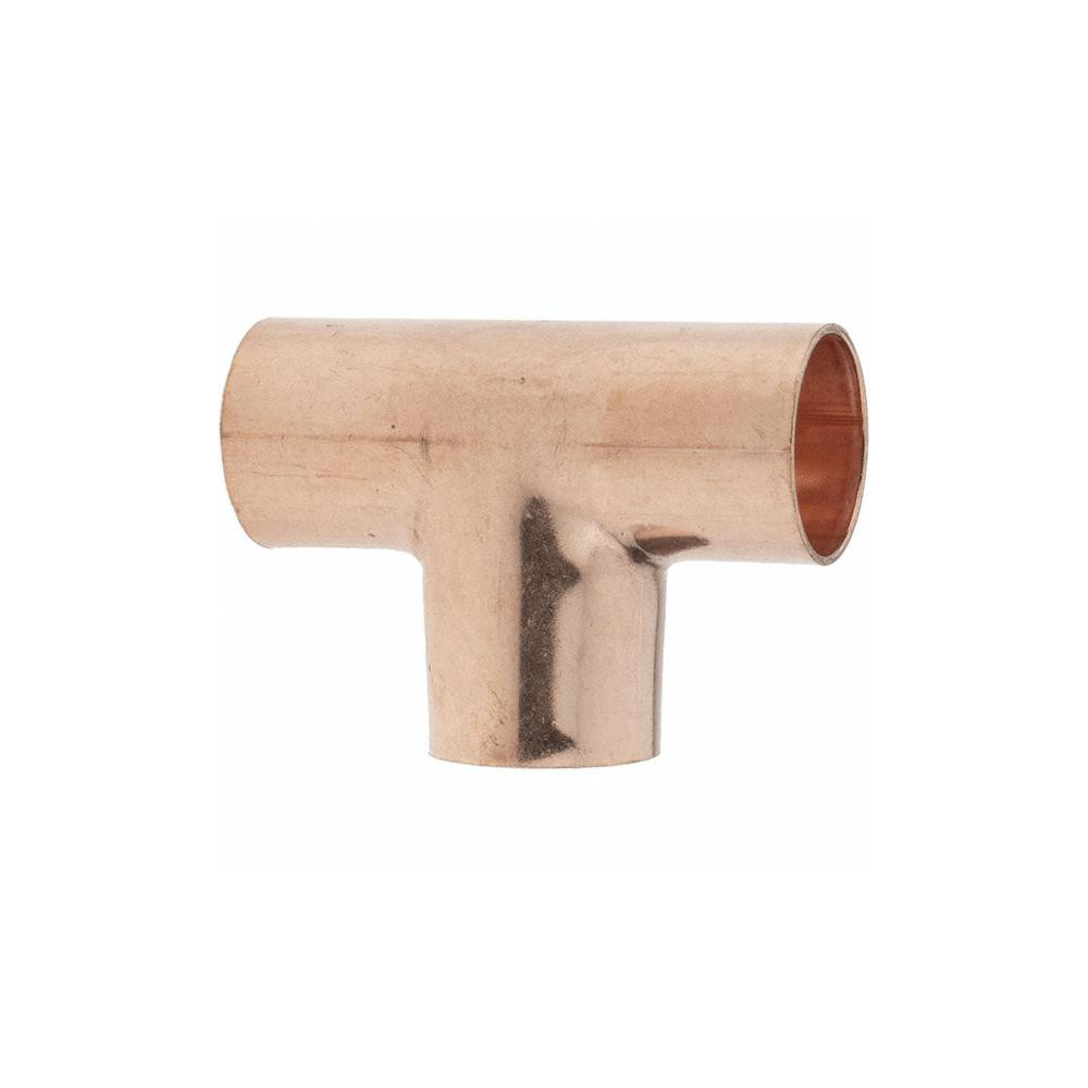 Value Collection Wrot Copper Pipe Tee: 3/4" x 3/4" x 3/4" Fitting, C x C x C - BDNA-15882