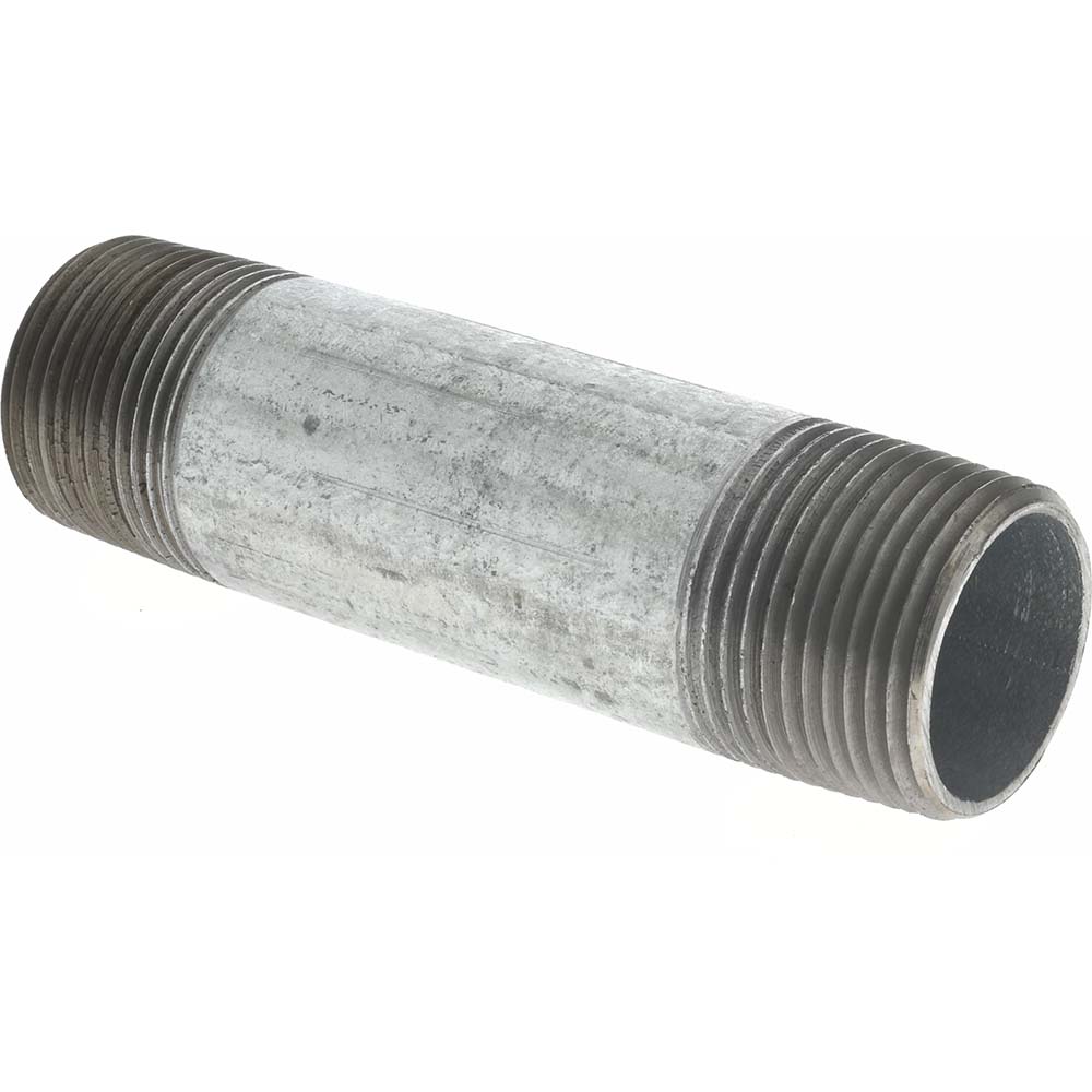 Value Collection Galvanized Pipe Nipple: 1", 4-1/2" Long, Schedule 40, Steel - NG06045
