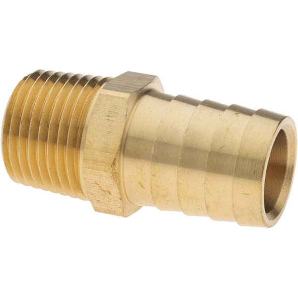 Parker Barbed Hose Fitting: 1/2" x 3/4" ID Hose, Elbow - 179HB-12-8