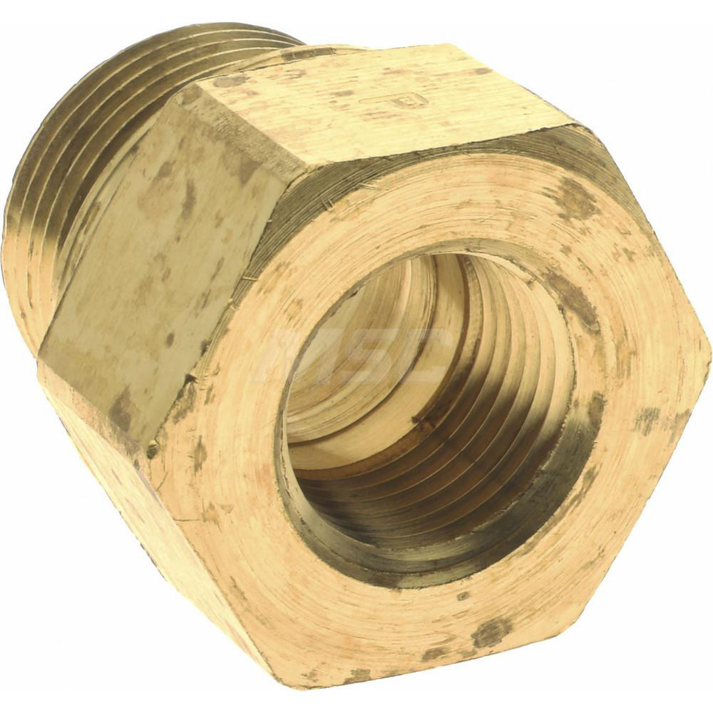 Parker 3/8 x M22 Pipe, 1,000 psi, Brass ISO Port Adapter - 222P-6-MI22
