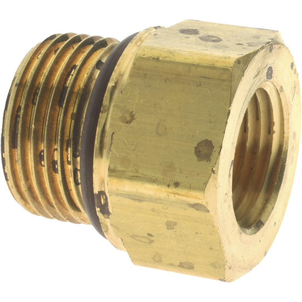 Parker 3/8 x M22 Pipe, 1,000 psi, Brass ISO Port Adapter - 222P-6-MI22