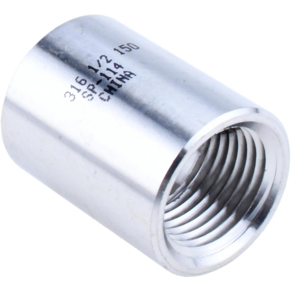 Merit Brass Pipe Coupling: 3/8", 316 Stainless Steel - K611-06