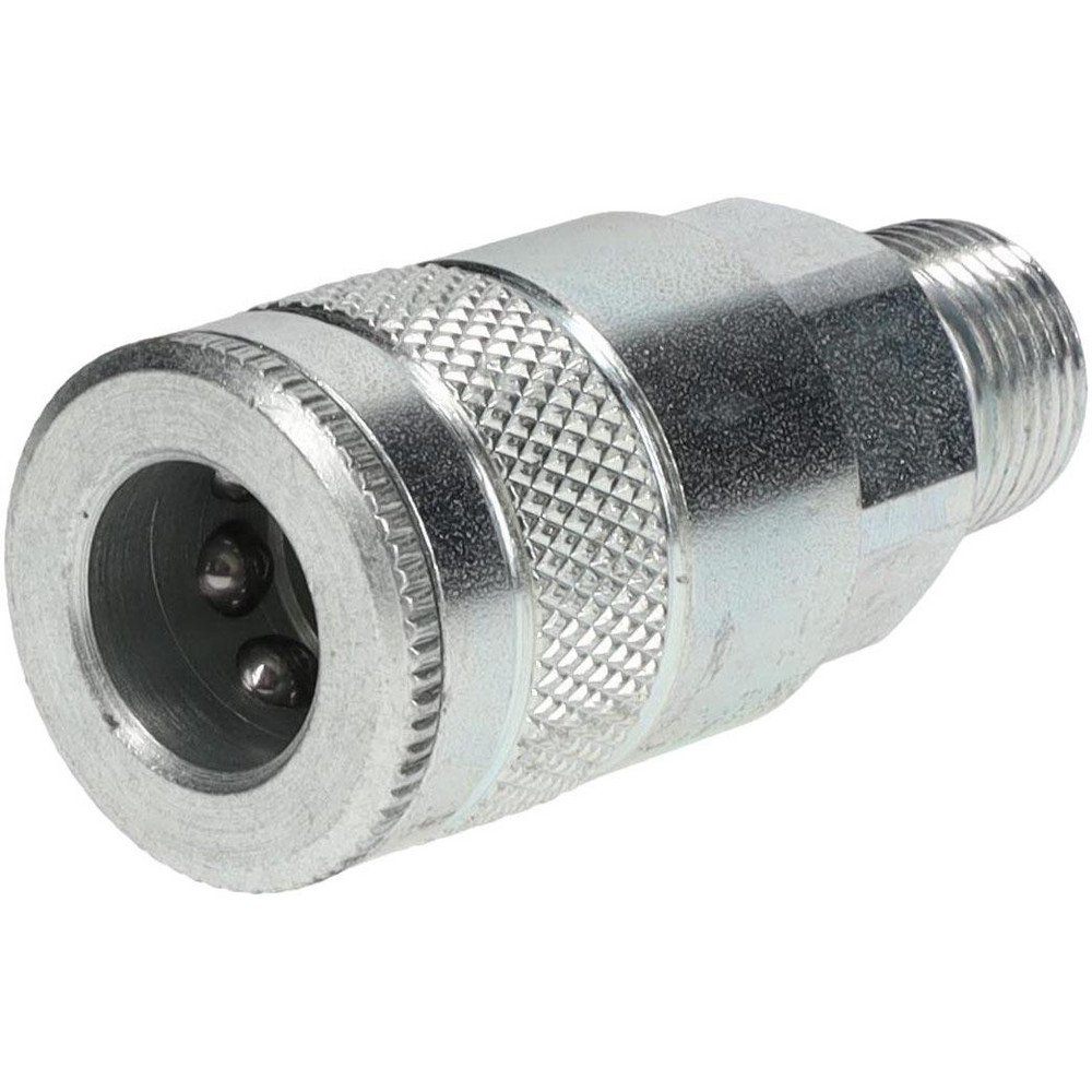 Parker Pneumatic Hose Coupling: 3/8-18, 3/8" Body Dia, Tru-Flate Automotive Interchange - 14-787