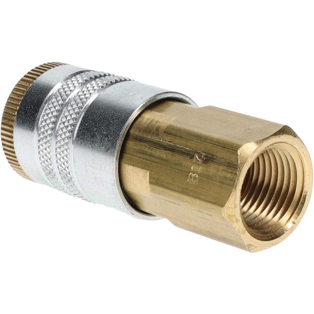 Parker Pneumatic Hose Coupling: 3/8-18, 3/8" Body Dia, Tru-Flate Automotive Interchange - 14-787