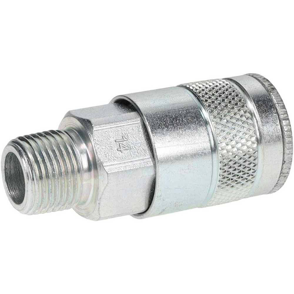 Parker Pneumatic Hose Coupling: 3/8-18, 3/8" Body Dia, Tru-Flate Automotive Interchange - 14-787