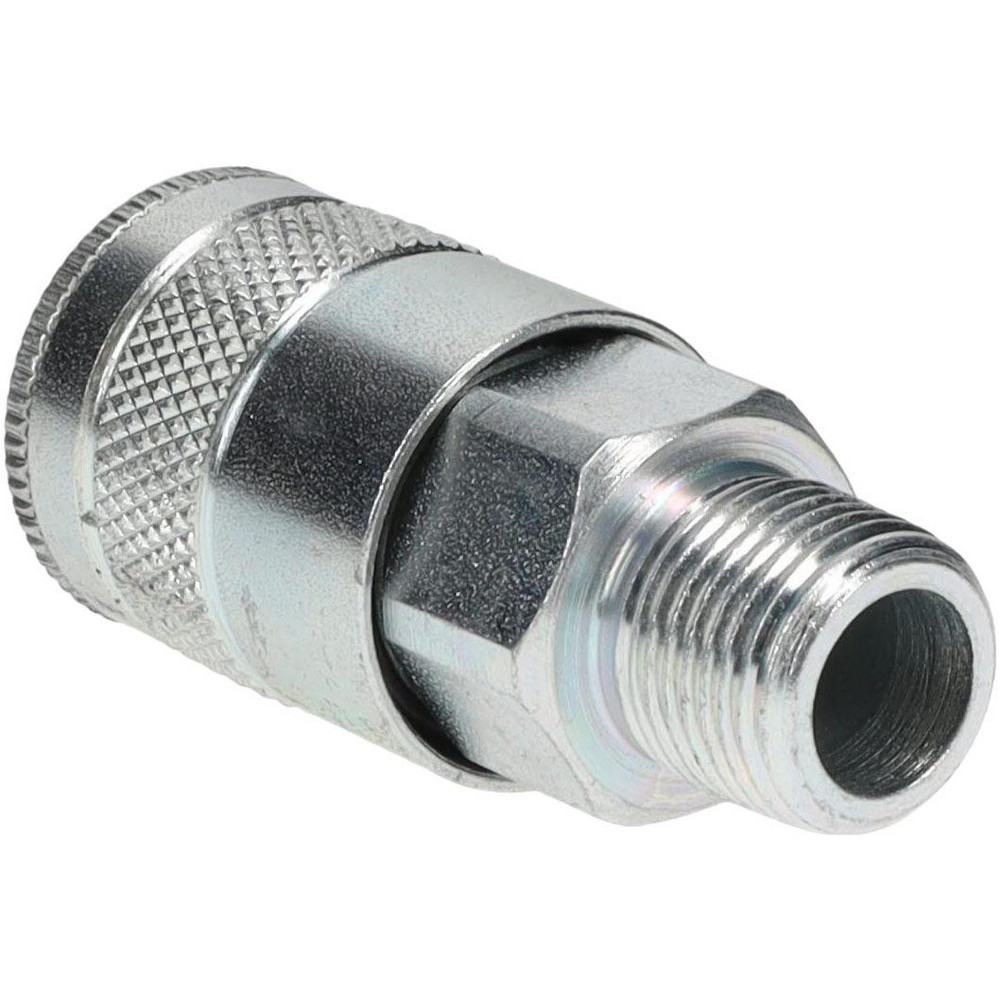Parker Pneumatic Hose Coupling: 3/8-18, 3/8" Body Dia, Tru-Flate Automotive Interchange - 14-787